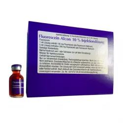 Флюоресцит Fluorescein Alcon 10% (Флуоресцеин натрия) р-р для ин. 100мг/мл 5мл №1 в Уфе и области фото