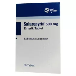 Салазопирин Pfizer табл. 500мг №50 в Уфе и области фото