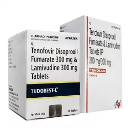 Тенофовир   Ламивудин (Tudobest L / Tenolam) табл. 300мг/300мг №30 в Уфе и области фото