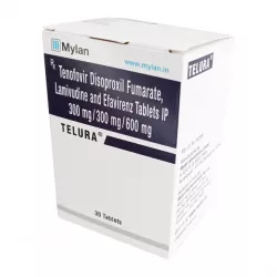 Тенофовир + Ламивудин + Эфавиренз (Telura/Tenolam E) таб. 300мг/300мг/600мг №30 в Уфе и области фото
